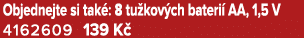 Objednejte si tak : 8 tu kov ch bateri AA, 1,5 V 4162609 139 K 