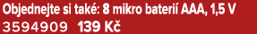 Objednejte si tak : 8 mikro bateri AAA, 1,5 V 3594909 139 K 