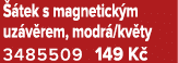  tek s magnetick m uz v rem, modr /kv ty 3485509 149 K 