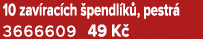 10 zav rac ch pendl k , pestr  3666609 49 K 