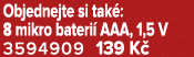 Objednejte si tak : 8 mikro bateri AAA, 1,5 V 3594909 139 K 