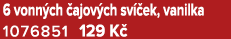 6 vonn ch ajov ch sv  ek, vanilka 1076851﻿﻿ 129 K 