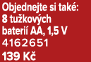 Objednejte si tak : 8 tu kov ch bateri AA, 1,5 V 4162651 139 K 