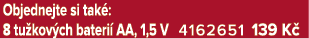 Objednejte si tak : 8 tu kov ch bateri AA, 1,5 V 4162651 139 K 
