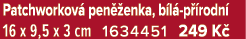 Patchworkov pen  enka, b l  p  rodn  16 x 9,5 x 3 cm 1634451 249 K 