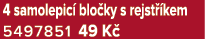 4 samolepic blo ky s rejst  kem 5497851 49 K 