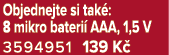 Objednejte si tak : 8 mikro bateri AAA, 1,5 V 3594951 139 K 