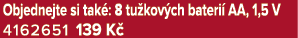 Objednejte si tak : 8 tu kov ch bateri AA, 1,5 V 4162651 139 K 