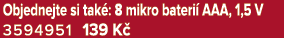 Objednejte si tak : 8 mikro bateri AAA, 1,5 V 3594951 139 K 