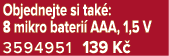 Objednejte si tak : 8 mikro bateri AAA, 1,5 V 3594951 139 K 