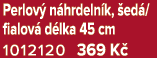 Perlov n hrdeln k,  ed / fialov  d lka 45 cm 1012120 369 K 
