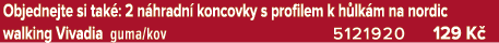 Objednejte si tak : 2 n hradn koncovky s profilem k h lk m na nordic walking Vivadia guma/kov 5121920 129 K 