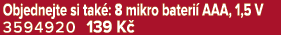 Objednejte si tak : 8 mikro bateri AAA, 1,5 V 3594920 139 K 