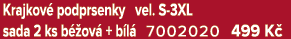 Krajkov podprsenky vel. S 3XL sada 2 ks b  ov  + b l  7002020 499 K 