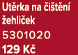 Ut rka na i t n   ehli ek 5301020 129 K 