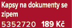Kapsy na dokumenty se zipem 5352720 189 K 