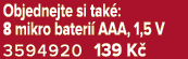 Objednejte si tak : 8 mikro bateri AAA, 1,5 V 3594920 139 K 