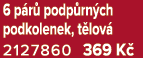 6 p r podp rn ch podkolenek, t lov  2127860 369 K 