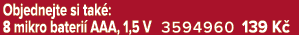 Objednejte si tak : 8 mikro bateri AAA, 1,5 V 3594960 139 K 