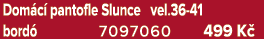Dom c pantofle Slunce vel.36 41 bord  7097060 499 K 