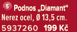 ￼Podnos „Diamant“ Nerez ocel,  13,5 cm. 5937260 199 K 