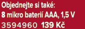 Objednejte si tak : 8 mikro bateri AAA, 1,5 V 3594960 139 K 