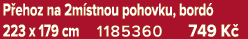 P ehoz na 2m stnou pohovku, bord 223 x 179 cm 1185360 749 K 
