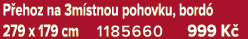 P ehoz na 3m stnou pohovku, bord 279 x 179 cm 1185660 999 K 