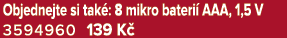 Objednejte si tak : 8 mikro bateri AAA, 1,5 V 3594960 139 K 