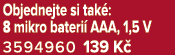 Objednejte si tak : 8 mikro bateri AAA, 1,5 V 3594960 139 K 