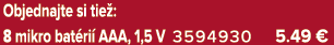 Objednajte si tie : 8 mikro bat ri AAA, 1,5 V 3594930 5.49 €