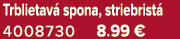 Trblietav spona, striebrist  4008730 8.99 €