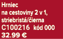 Hrniec na cestoviny 2 v 1, striebrist / ierna C100216 k d 000 32.99 €