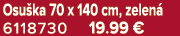 Osu ka 70 x 140 cm, zelen 6118730 19.99 €