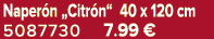 Naper n „Citr n“ 40 x 120 cm 5087730 7.99 €