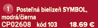 ￼ Poste n bielize  SYMBOL, modr / ierna CP02608 k d 103 18.69 €