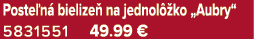 Poste n bielize  na jednol  ko „Aubry“ 5831551 49.99 €
