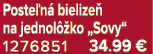 Poste n bielize  na jednol  ko „Sovy“ 1276851 34.99 €