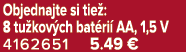 Objednajte si tie : 8 tu kov ch bat ri AA, 1,5 V 4162651 5.49 €