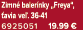 Zimn baler nky „Freya“,  avia ve . 36 41 6925051 19.99 €