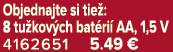 Objednajte si tie : 8 tu kov ch bat ri AA, 1,5 V 4162651 5.49 €