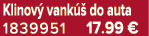 Klinov vank   do auta 1839951 17.99 €