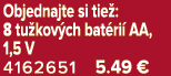 Objednajte si tie : 8 tu kov ch bat ri AA, 1,5 V 4162651 5.49 €