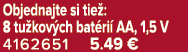 Objednajte si tie : 8 tu kov ch bat ri AA, 1,5 V 4162651 5.49 €