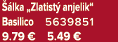  lka „Zlatist  anjelik“ Basilico 5639851 9.79 € 5.49 €