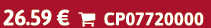 26.59 €  CP07720000