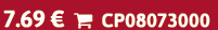 7.69 €  CP08073000