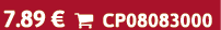 7.89 €  CP08083000
