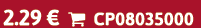 2.29 €  CP08035000
