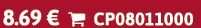 8.69 €  CP08011000